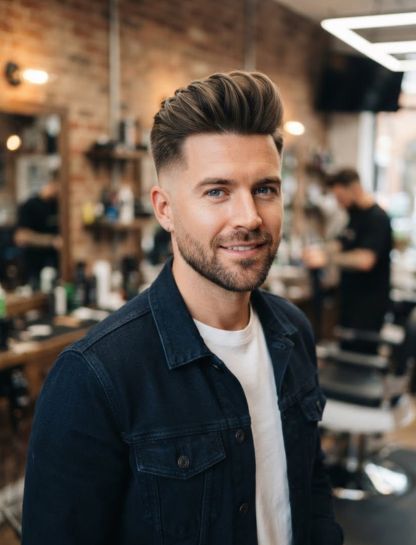 Clean Quiff Fade Style for Men