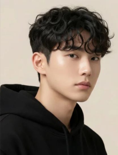 Curly Fringe Low Taper