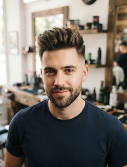 Fresh Quiff Fade Hairstyle