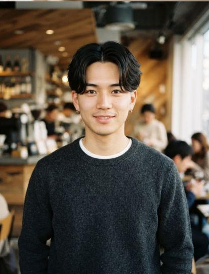Low Taper Fade Asian Curtains Hairstyle