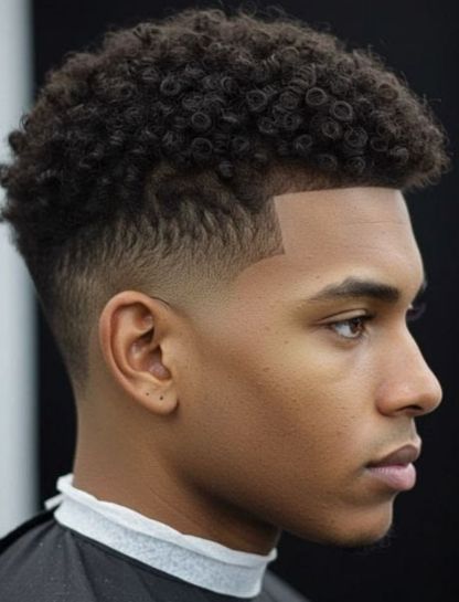Low Taper Fade Clean Afro