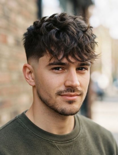 Low Taper Fade Messy Front