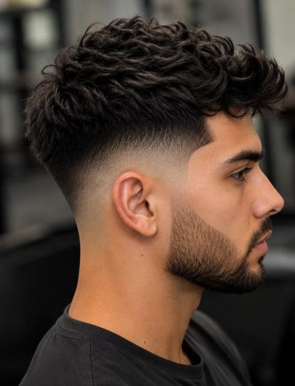 Low Taper Fade With Trending Textured Crop Side Swept