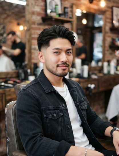 Modern Low Taper Fade Asian Hair