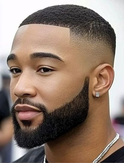 Short Low Taper Fade Afro