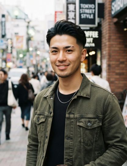 Taper Fade Asian Stylish Look