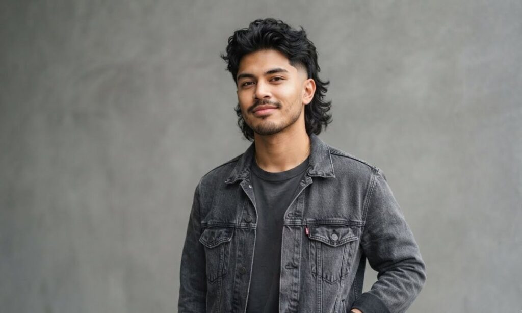 Textured Low Taper Fade Mullet