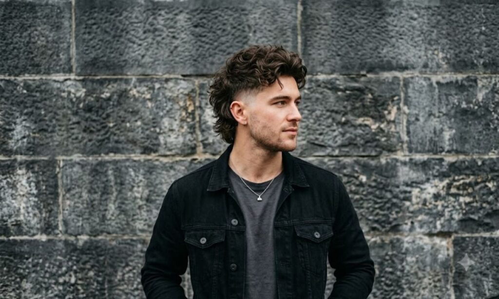 Textured Top Low Taper Fade Mullet