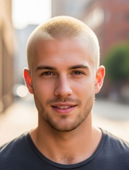 10 Guard Buzz Cut Blonde