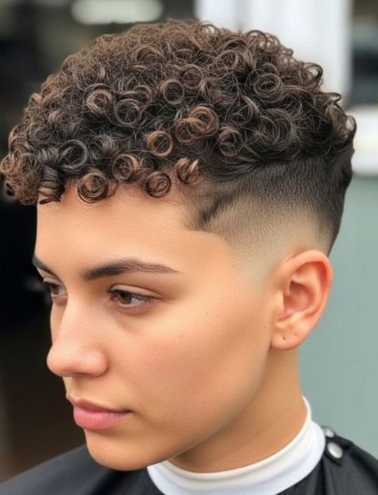 10 Guard Buzz Cut Curly Hair