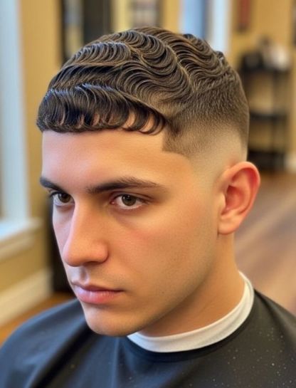 10 Guard Buzz Cut Wavy Hair