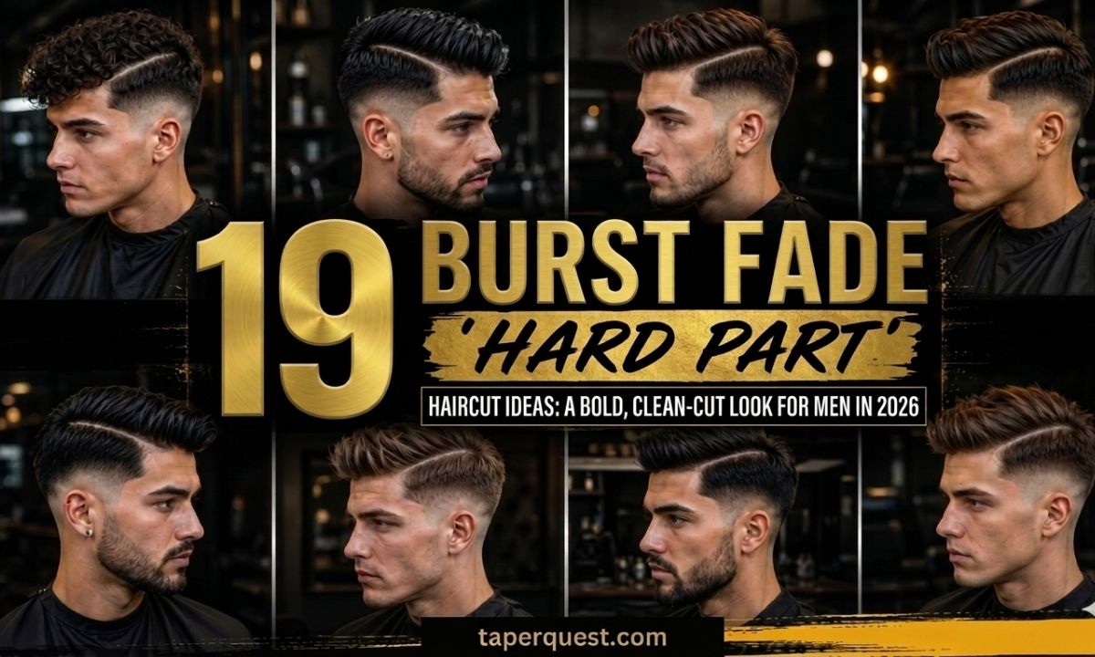 19 Burst Fade Hard Part Haircut: A Bold, Clean-Cut Look for Men in 2026