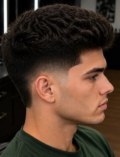 Burst Fade Taper for Thick Hair