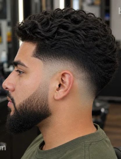 Burst Fade Taper with Beard