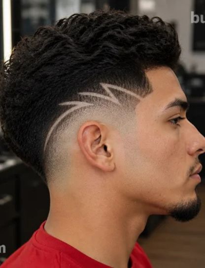 Burst Fade Taper with Design
