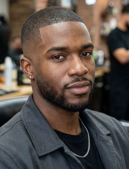 Buzz Cut with Mid Taper Fade