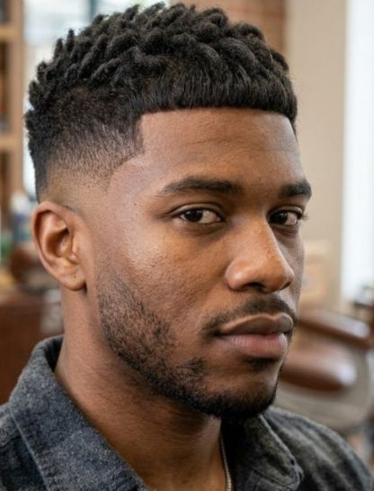 French Crop with Mid Taper Fade