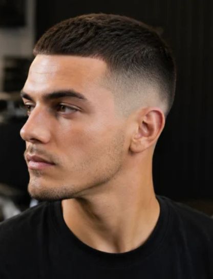 Classic Burst Fade Crew Cut