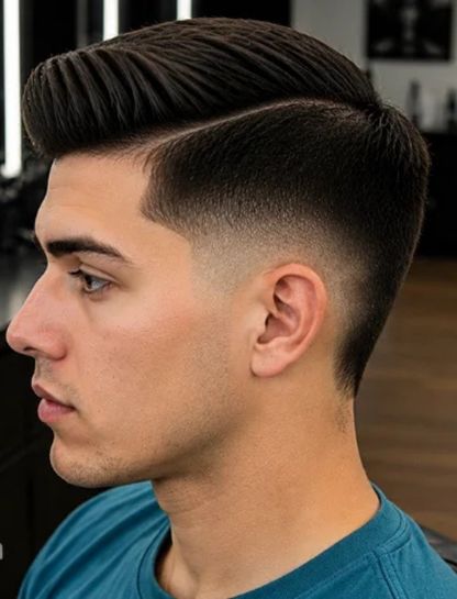 Comb Over Burst Fade Taper