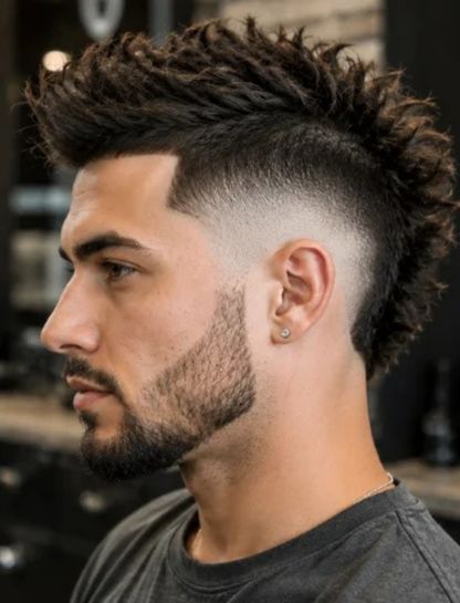 Disconnected Burst Fade Mohawk