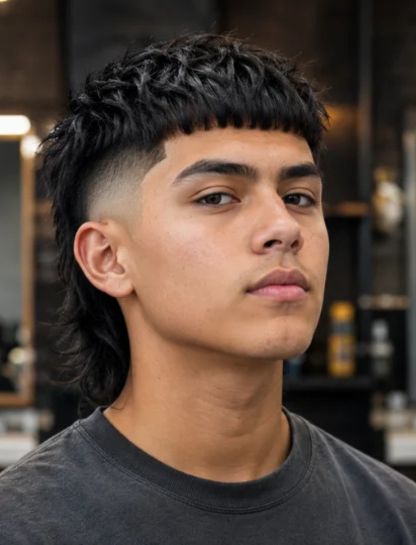 Edgar Burst Fade Mullet