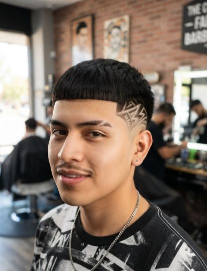 Edgar Cut with Low Taper Fade Designs