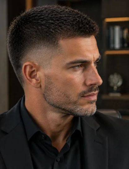 Executive Burst Fade Crew Cut