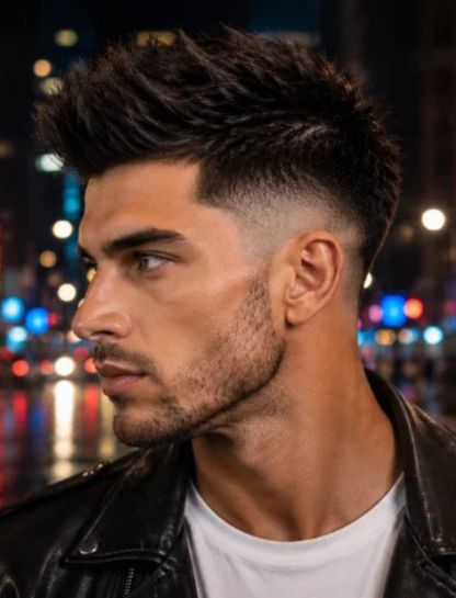 Faux Hawk Burst Fade Undercut