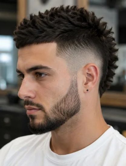 Faux Hawk Burst Fade