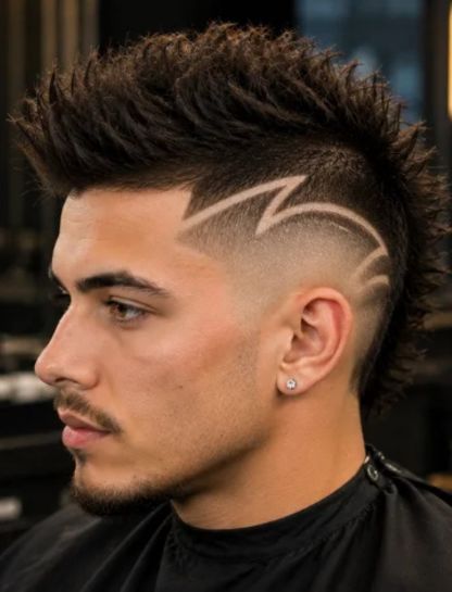 Faux Hawk with Hair Design