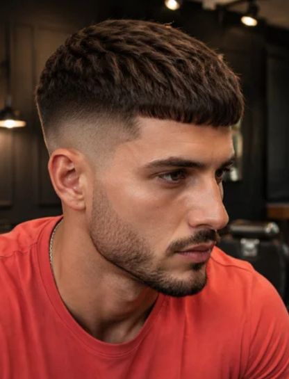 French Crop Caesar Fade