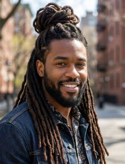 Half-Up Half-Down Locs