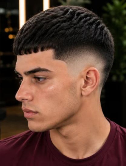 High Burst Fade Caesar