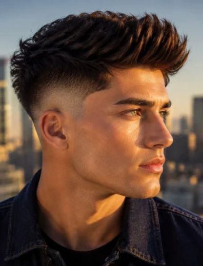 High Burst Fade Undercut