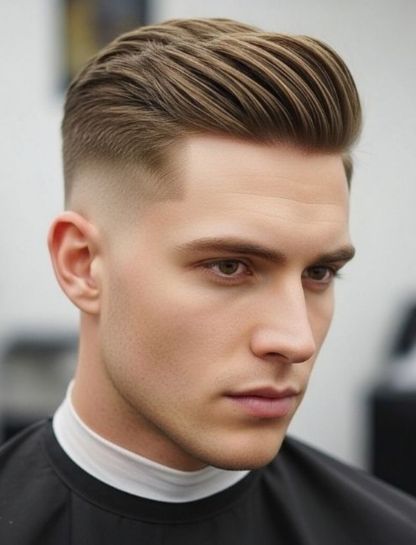 High Fade Side Part
