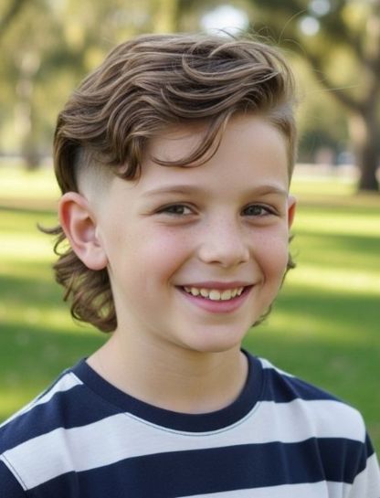 Kids Mullet Fade