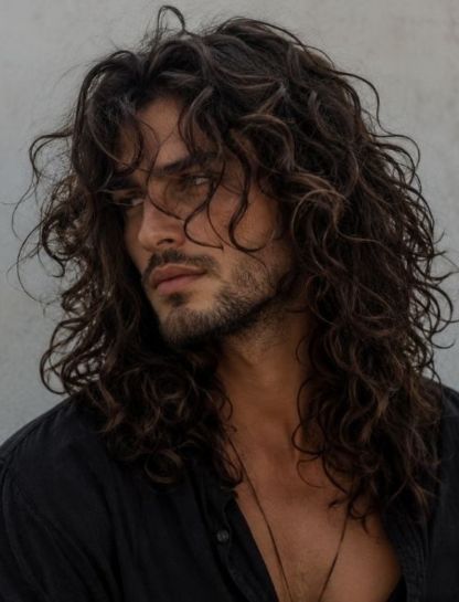 Long, Messy Curly Hair