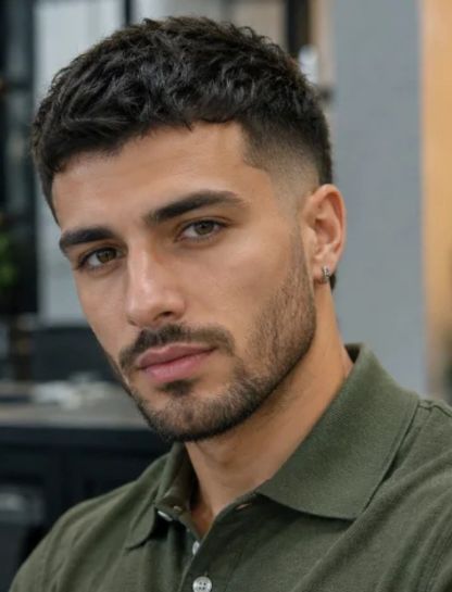 Low Burst Fade Crew Cut