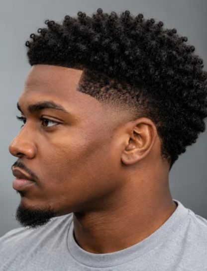 Low Burst Fade for Black Men