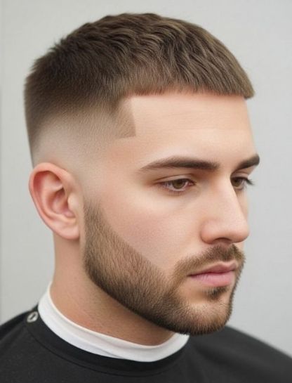 Low Taper Fade + Buzz Cut