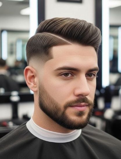 Low Taper Fade + Comb Over