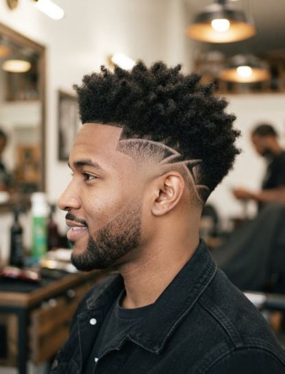Low Taper Fade Designs for Afro Textured Hair