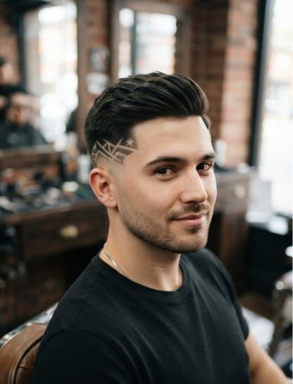 Low Taper Fade Designs for Straight Hair