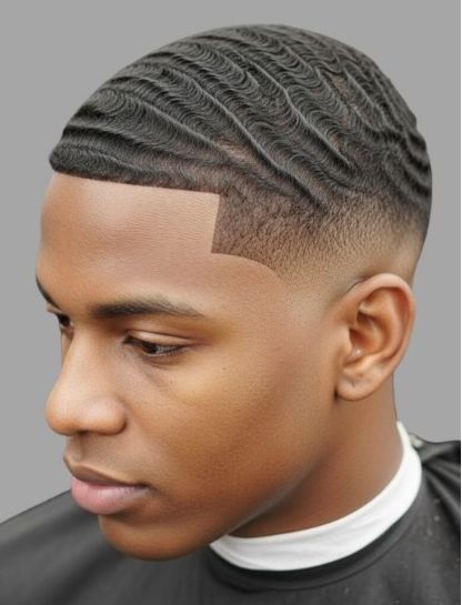 Low Taper Fade with 360 Waves