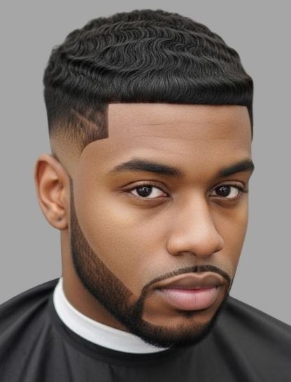 Low Taper Fade with Caesar Cut