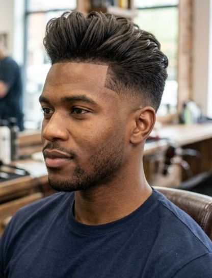 Low Taper Fade with Quiff