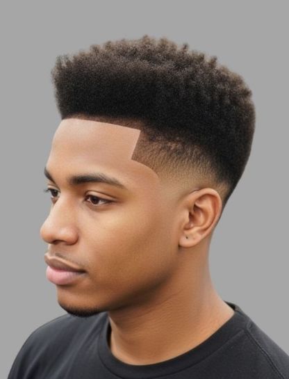Low Taper Fade with Taper Afro