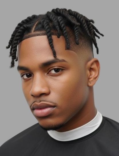 Low Taper Fade with Twists