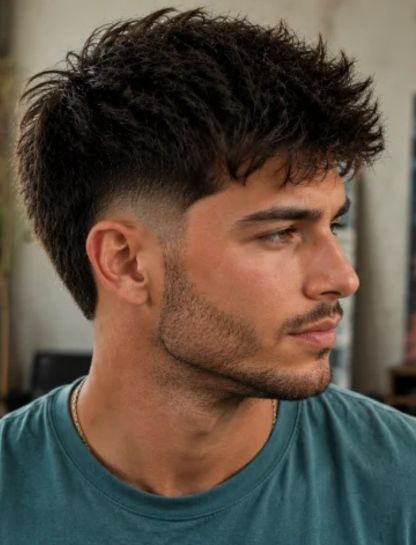 Messy Burst Fade Crew Cut