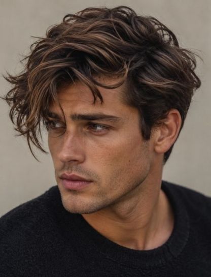Messy Side-Swept Style